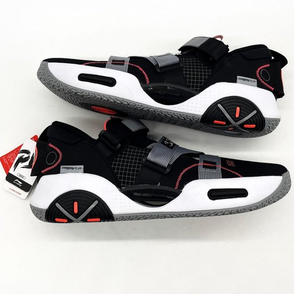 Li-Ning Shoes Mens 18 Way of Wade Black Hook Loop Closure Dwayne Basketball NWT - Picture 3 of 10